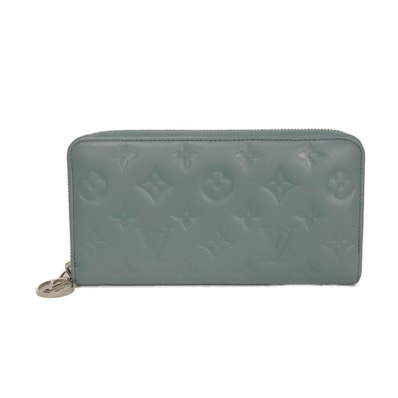 LOUIS VUITTON ルイ・ヴィトン ジッピーウォレット LVサークル LVロゴ フラワー グレイシャル アイスブルー ラウンドファスナー 札入れ カードケース 小銭入れ RFID IC モノグラム クッサン ブルーグラシエール 長財布 M81707
