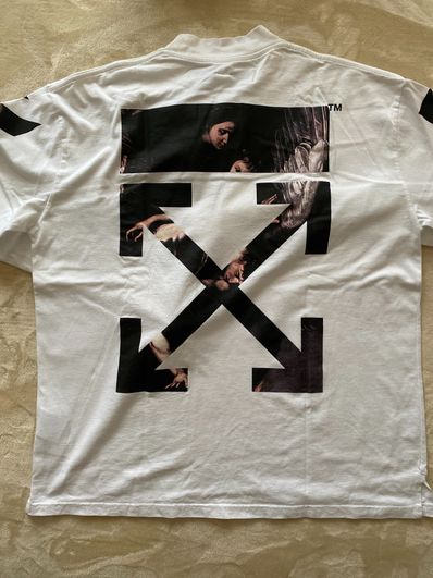 OFF-WHITE Oversized Fit Caravaggio Arrows T-Shirt "White"