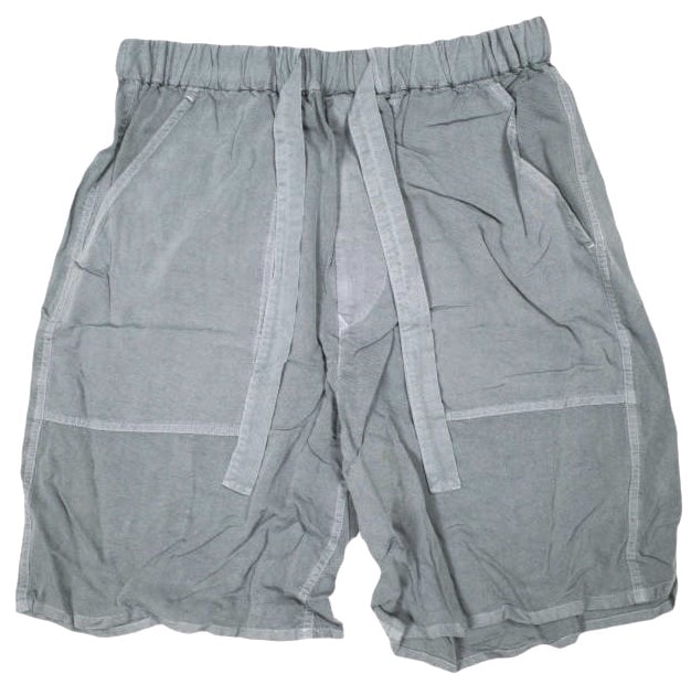 新品 Graphpaper グラフペーパー 日本製 Soft Cupro Baker Shorts 製品染め ソフトキュプラベイカーショーツ GM191-40010 2 GRAY イージー ショートパンツ ボトムス g24677
