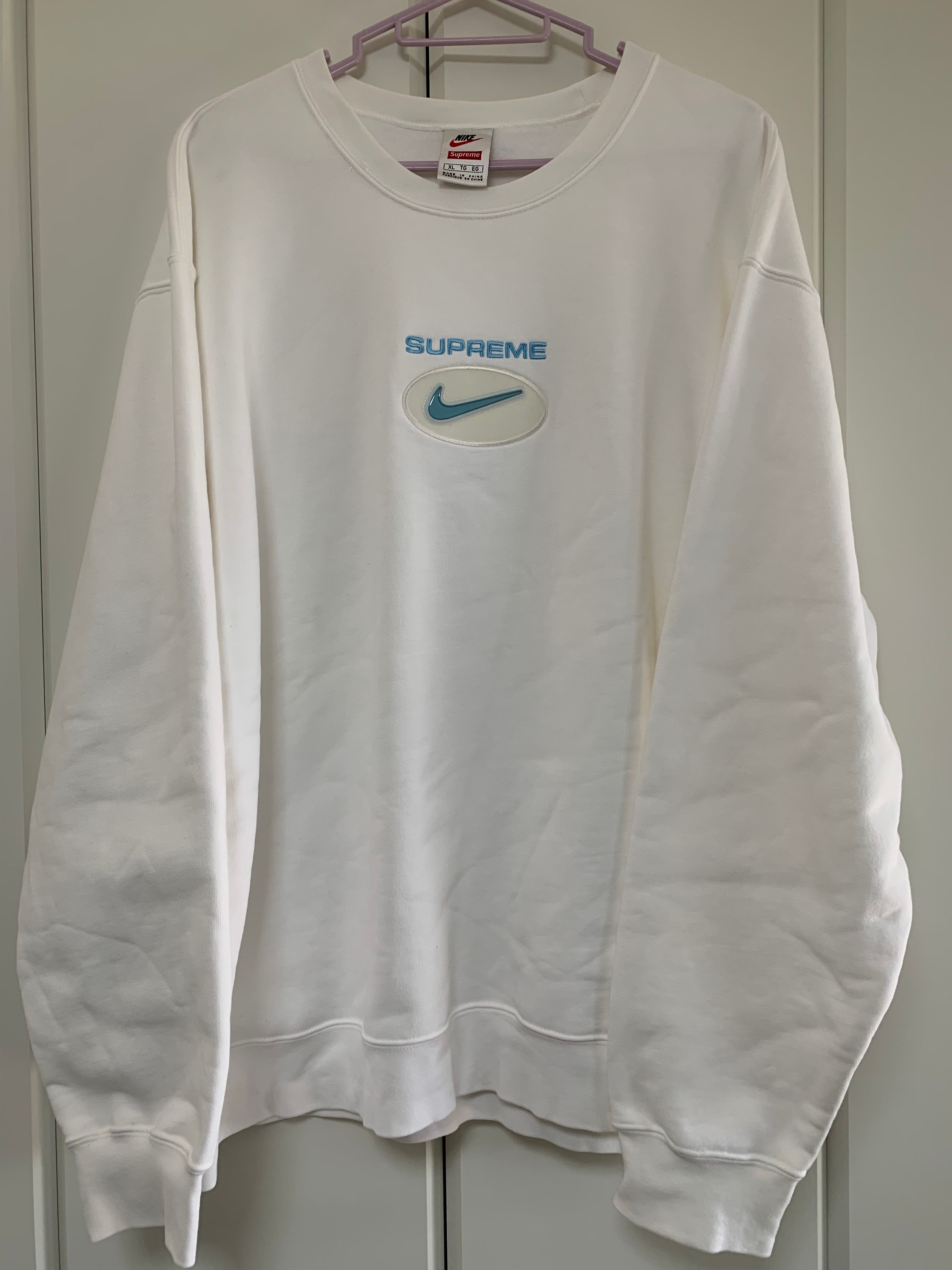 Supreme / Nike Jewel Crewneck "White"