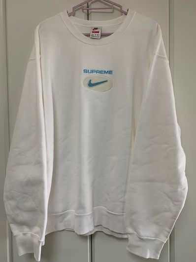 Supreme / Nike Jewel Crewneck "White"