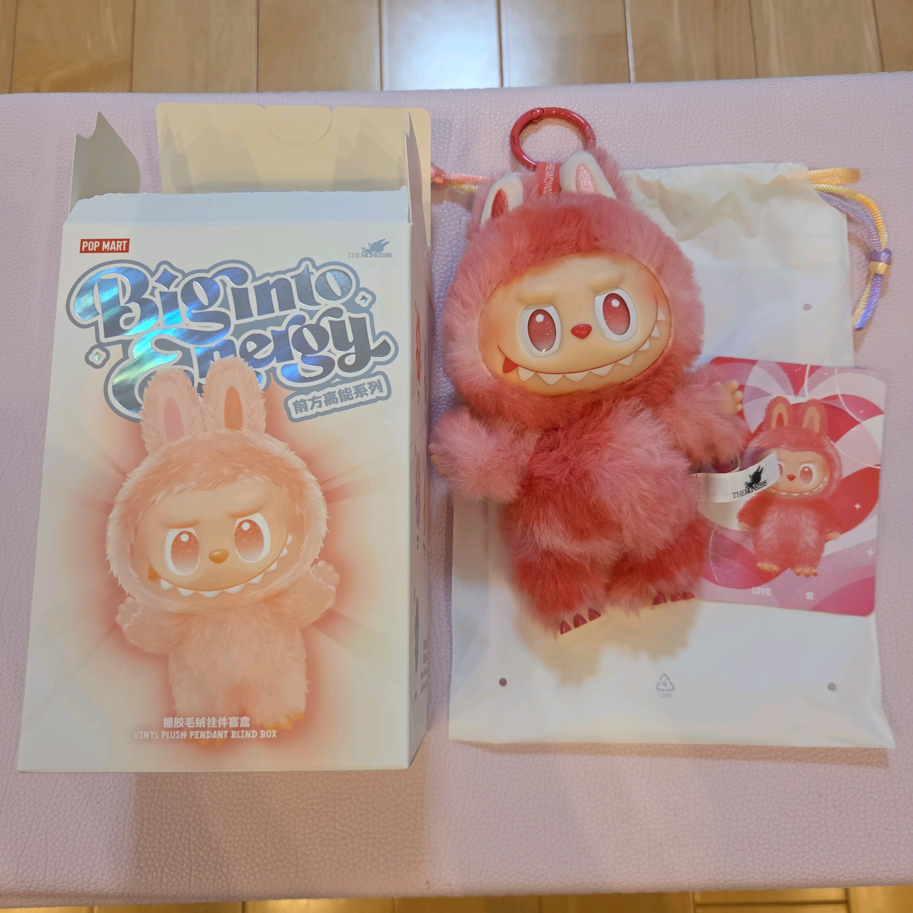 POP MART THE MONSTERS (LABUBU) Big into Energy Series Plush Pendant LOVE