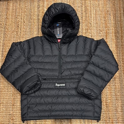 Supreme Micro Down Half Zip Hooded Pullover "Black" (24FW)
