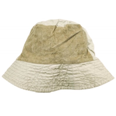 Engineered Garments エンジニアードガーメンツ アメリカ製 Bucket Hat - 6.5oz Flat Twill コットンツイル バケットハット L(内周約61-62cm) Khaki パッチワーク 帽子 g25320