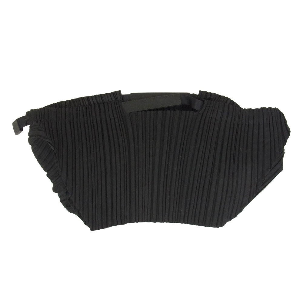 ISSEY MIYAKE イッセイミヤケ IM14AG080 プリーツ加工 ハンドバッグ ブラック系【中古】