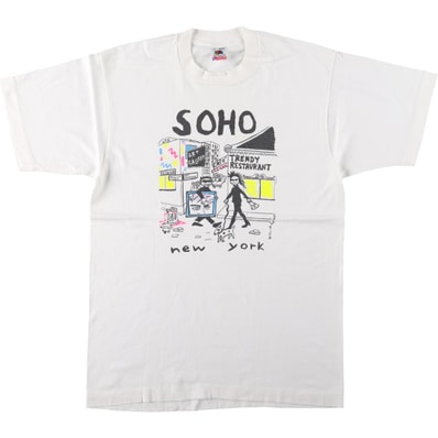 古着 90年代 フルーツオブザルーム FRUIT OF THE LOOM プリントTシャツ USA製 メンズL相当 ヴィンテージ/eaa642582