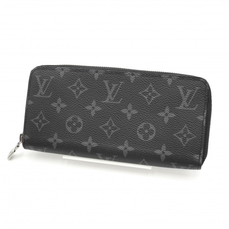 LOUIS VUITTON(ルイ・ヴィトン)ジッピーウォレット・ホリゾンタル 長財布 ラウンドファスナー モノグラム・エクリプス キャンバス ブラック メンズ M81384【中古】