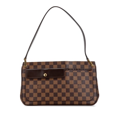 ルイ ヴィトン ダミエ オーバーニュ ショルダーバッグ N51129 ブラウン PVC レザー レディース LOUIS VUITTON 【中古】