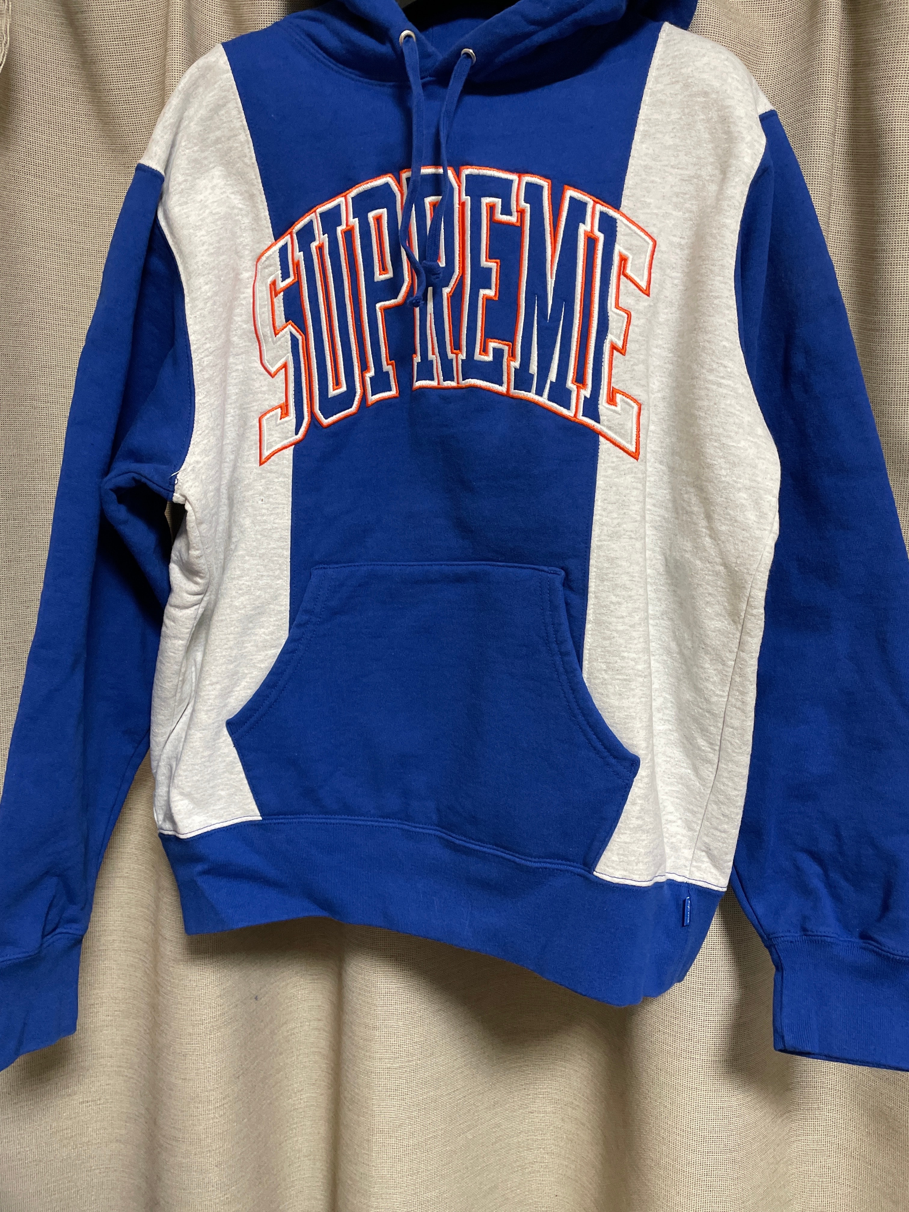 Supreme Paneled Arc Hooded Sweatshirt "Royal"