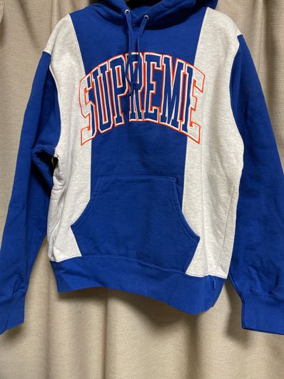 Supreme Paneled Arc Hooded Sweatshirt "Royal"