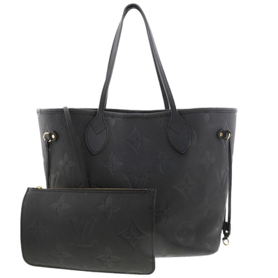 【値下げ】LOUIS VUITTON ルイ・ヴィトン ネヴァーフル MM モノグラム アンプラント トートバッグ M45685 モノグラムアンプラント ブラック レディース【中古】