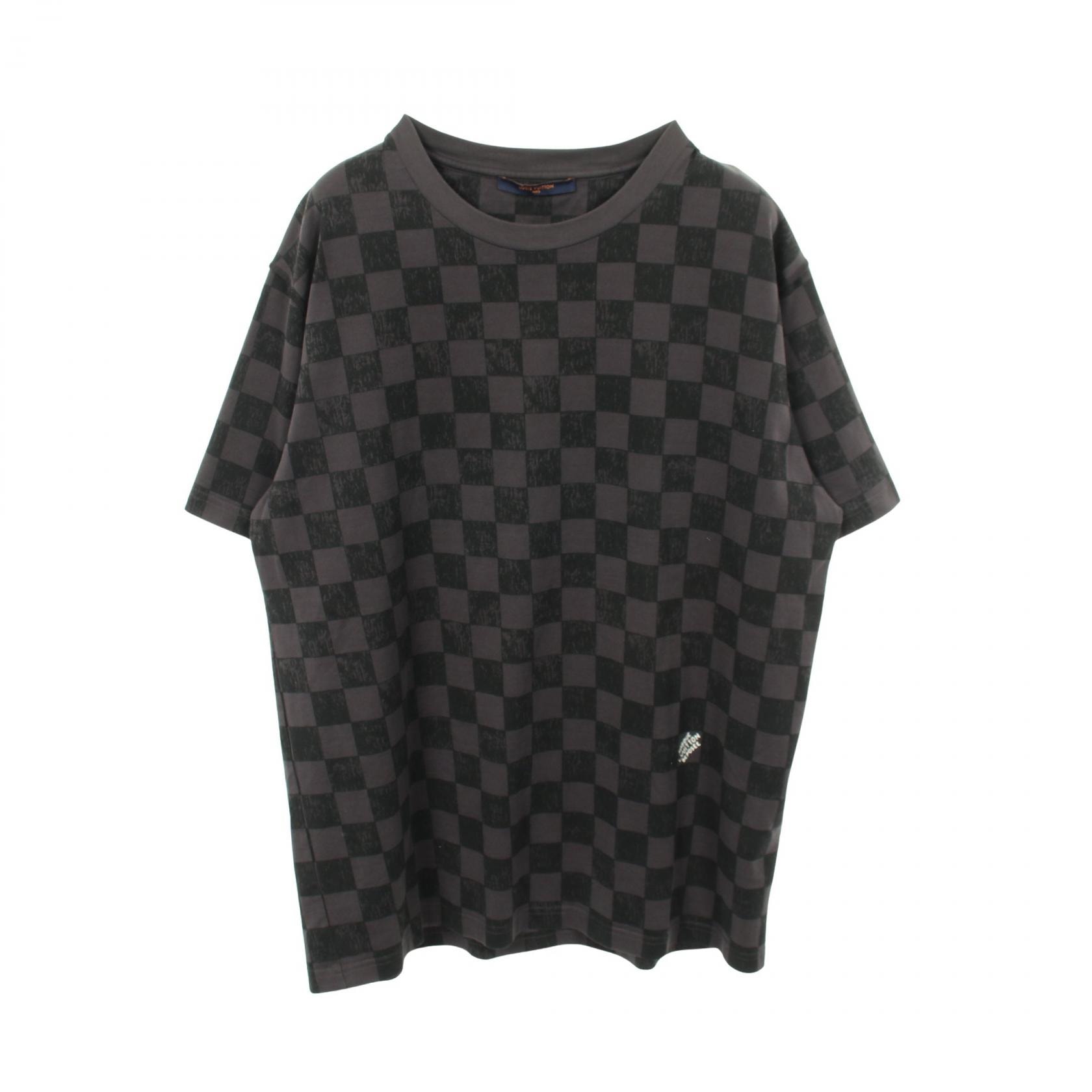 ルイ・ヴィトン LOUIS VUITTON ダミエ 半袖Tシャツ 衣料品 トップス コットン メンズ グレー系 RM2129 NPG HLY32W 【中古】