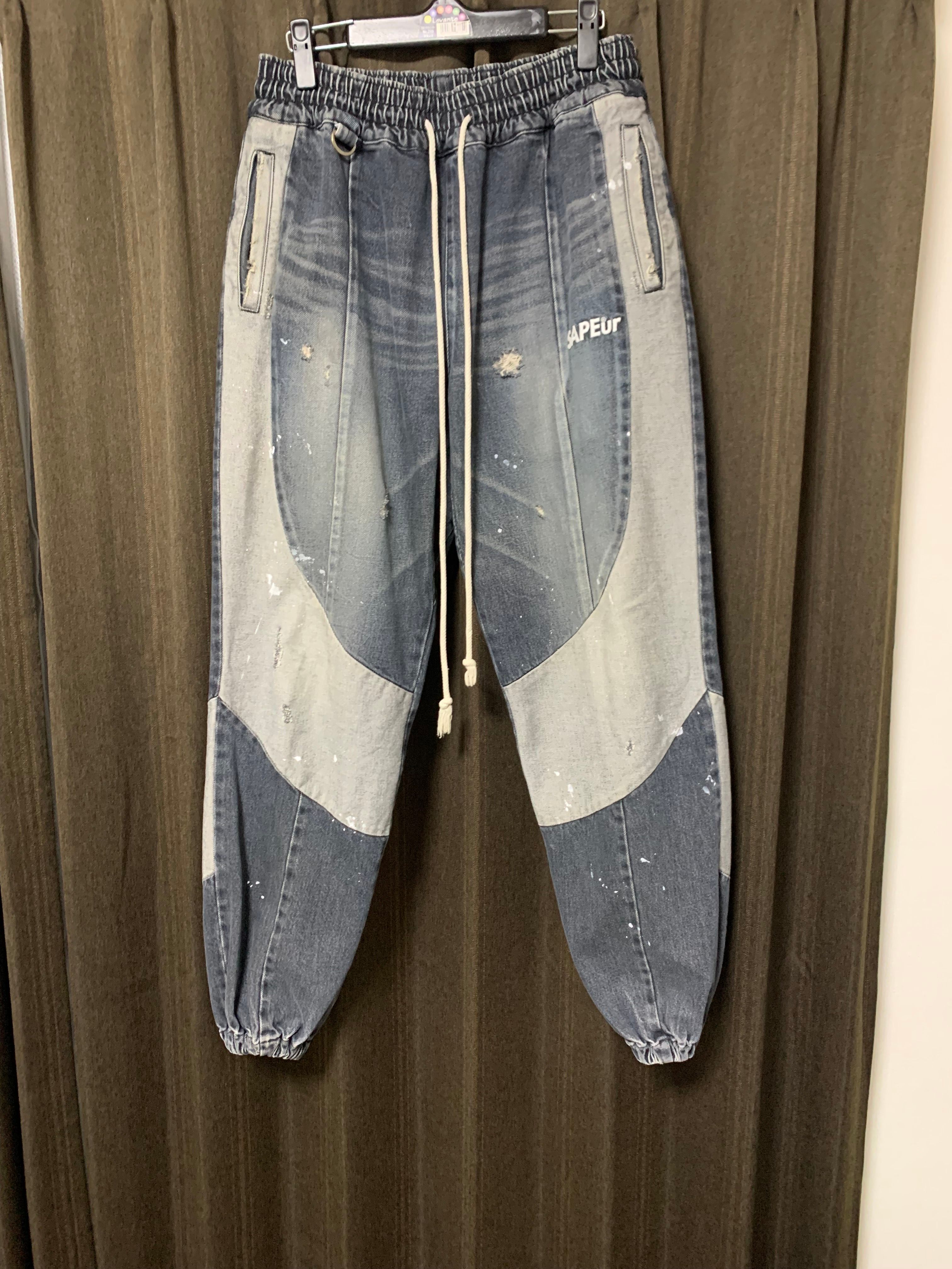 SAPEur DENIM TRACK PANTS "Indigo"