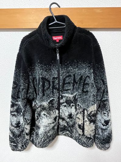 Supreme Wolf Fleece Jacket "Black"