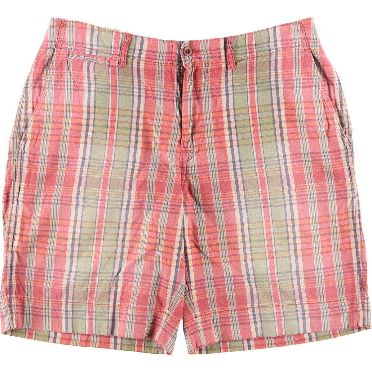 古着 ラルフローレン Ralph Lauren POLO by Ralph Lauren タータンチェック コットンショーツ ショートパンツ メンズw35相当/eaa577669
