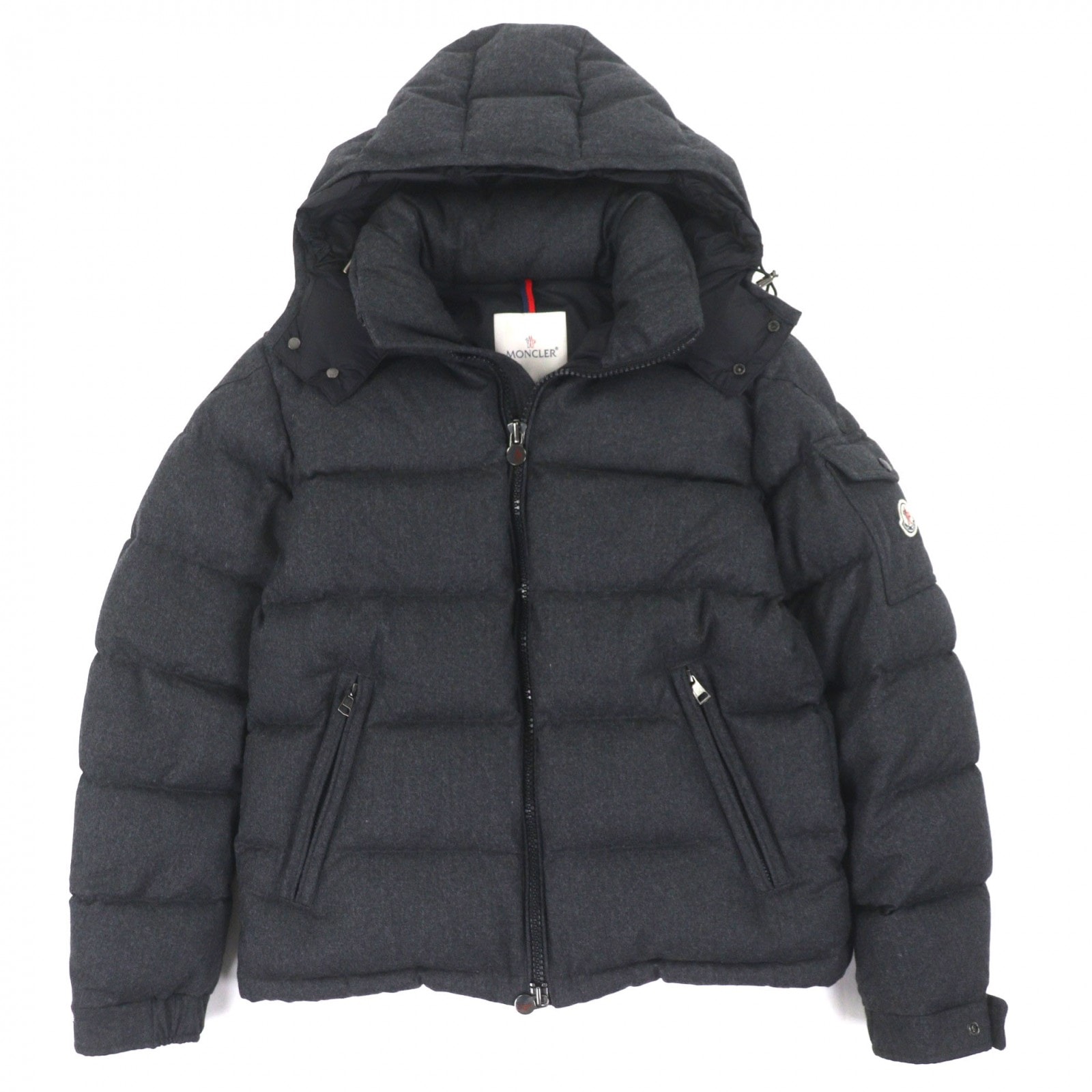極美品 モンクレール ダウンジャケット MONTGENEVRE ダークグレー 3