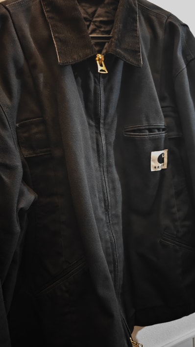 sacai x Carhartt WIP Duck Jacket "Black"