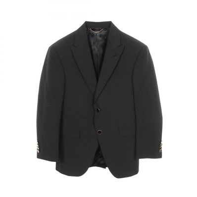 ルイ・ヴィトン LOUIS VUITTON モノグラムエンボス テーラードジャケット 衣料品 アウター コットン メンズ ブラック系 【中古】