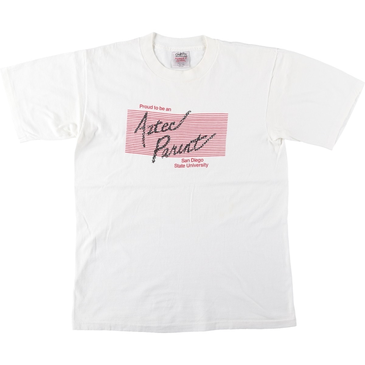 古着 90年代 オニータ ONEITA POWER-T カレッジTシャツ USA製 メンズL相当 ヴィンテージ/eaa661557
