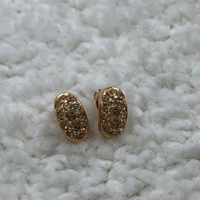 ディオール ラインストーン ピアス