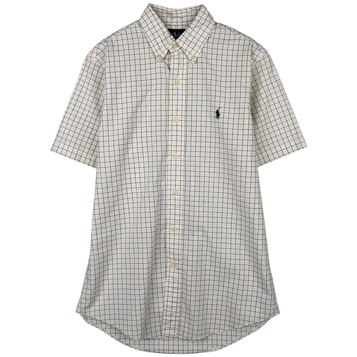 古着 ラルフローレン Ralph Lauren CUSTOM FIT 半袖 ボタンダウン チェックシャツ メンズS相当/eaa623657
