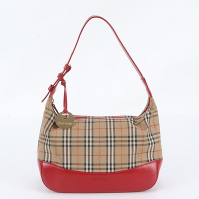 ■極美品 バーバリー ノバ チェックワンショルダーショルダーバッグ