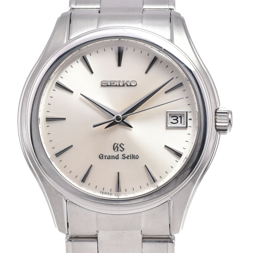 セイコー SEIKO 9F62-0A10/SBGX005 グランドセイコー デイト シルバー クォーツ メンズ 良品 腕時計 G#149888