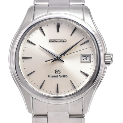 セイコー SEIKO 9F62-0A10/SBGX005 グランドセイコー デイト シルバー クォーツ メンズ 良品 腕時計 G#149888