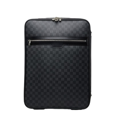 ルイ ヴィトン ダミエ グラフィット ペガス55 キャリーバッグ スーツケース N23299 ブラック グレー PVC レザー メンズ LOUIS VUITTON 【中古】