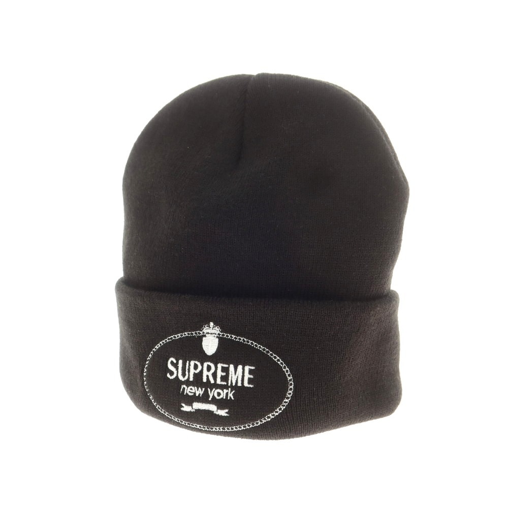 【中古】シュプリーム Supreme 2024年秋冬 Crest Beanie アクリル ニットキャップ ブラック【サイズONE SIZE(58cm)】【メンズ】