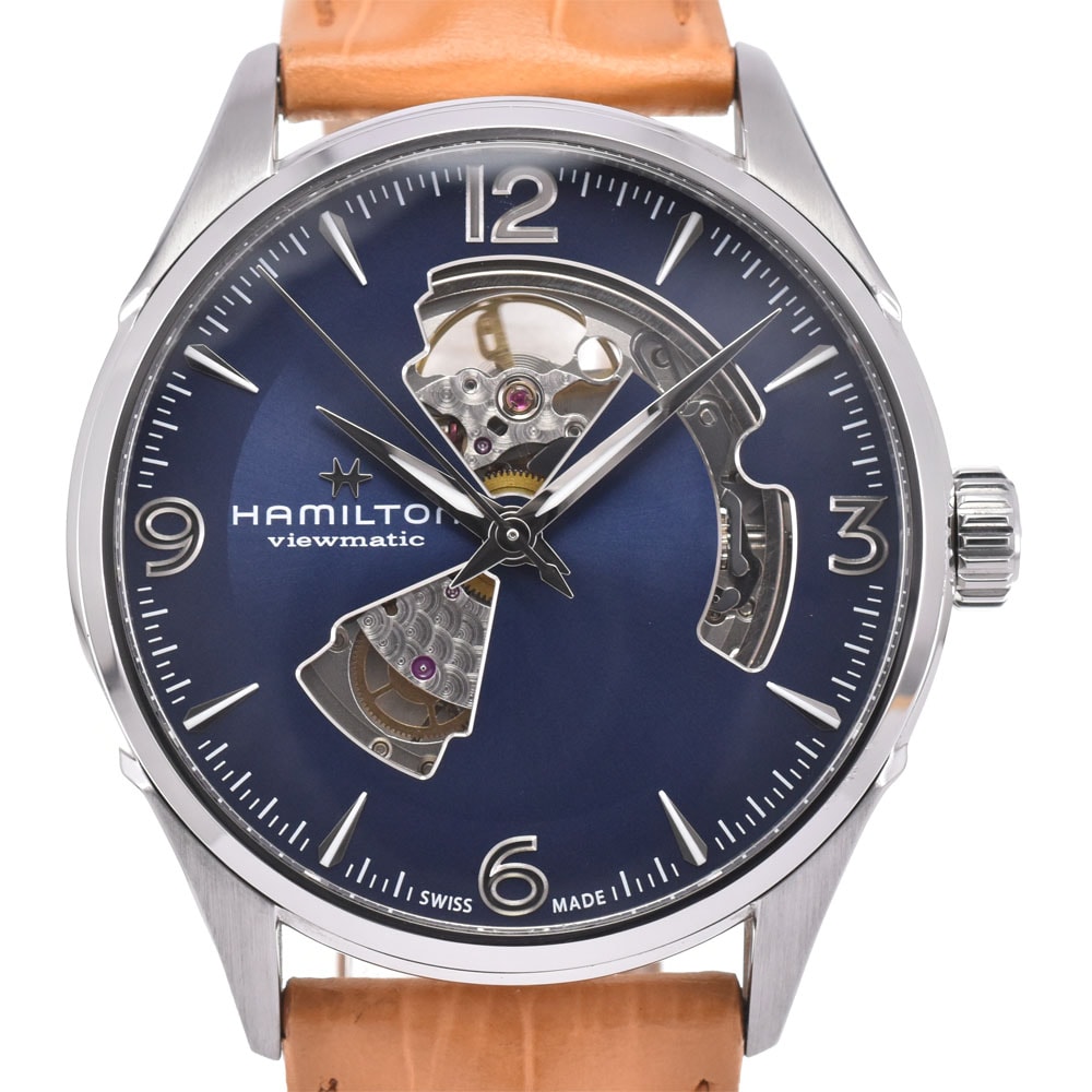 値下 ハミルトン HAMILTON H32705541 ジャズマスター オープンハート 自動巻き メンズ 良品 箱付き R#146542