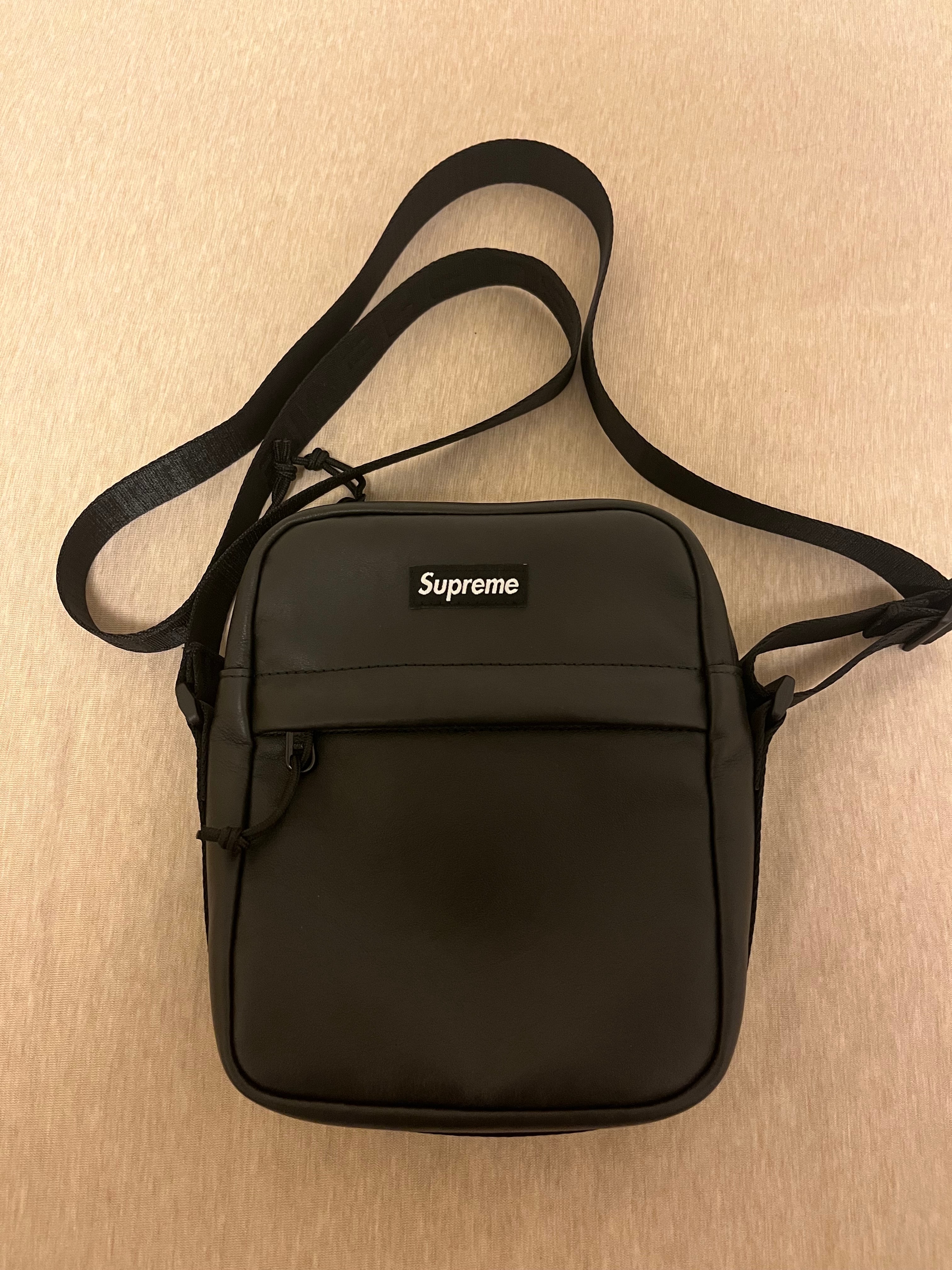 Supreme Leather Shoulder Bag 