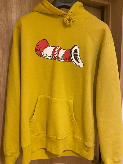 Supreme Cat in the Hat Hooded Sweatshirt "Yellow"