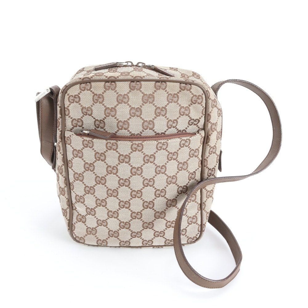 ■美品 グッチ GGキャンバス 03136 ショルダーバッグ