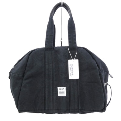 UNDERCOVER アンダーカバー ボストンバッグ UN-BG0501 x nonnative ノンネイティブ MONK BOSTON BAG COTTON CANVAS VW モンク ボストンバッグ ブラック系【極上美品】【中古】