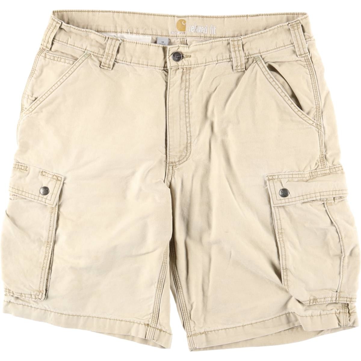 古着 カーハート Carhartt RELAXED FIT ダック カーゴショーツ ハーフパンツ メンズw37相当/eaa617537