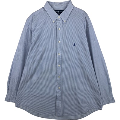 古着 ラルフローレン Ralph Lauren YARMOUTH 長袖 ボタンダウンストライプシャツ メンズXL相当/eaa614980