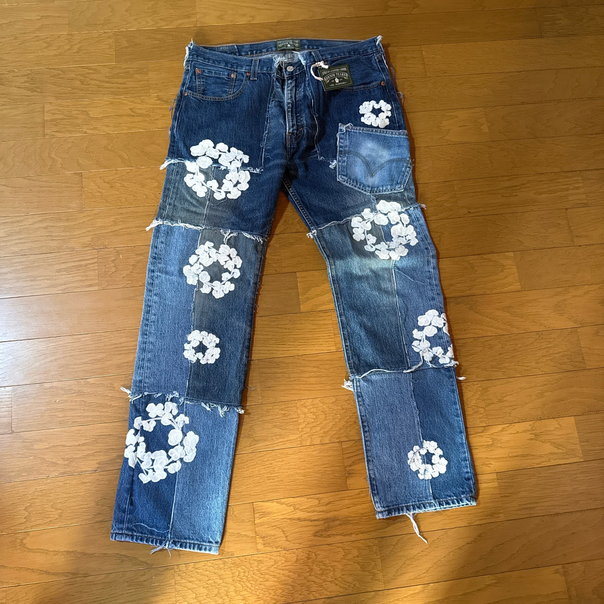 DENIM TEARS Patchwork Denim Pant "Blue"
