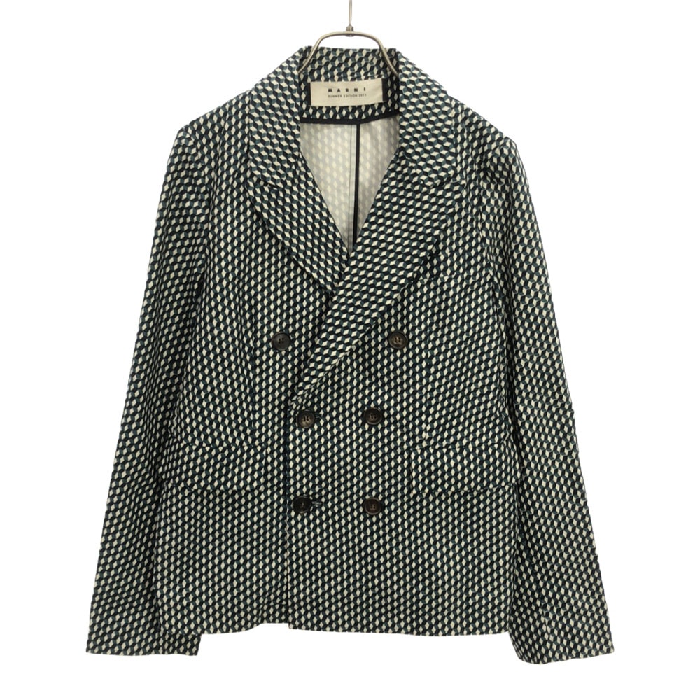 MARNI マルニ ダブル テーラードジャケット 38 グリーン SUMMER EDITION 2013