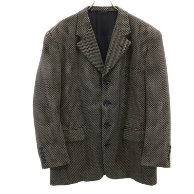 Christian Dior MONSIEUR クリスチャンディオール ムッシュ 総柄 テーラードジャケット M ブラック