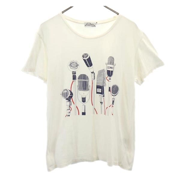 MAISON KITSUNE メゾンキツネ 日本製 プリント 半袖 Tシャツ S ホワイト系