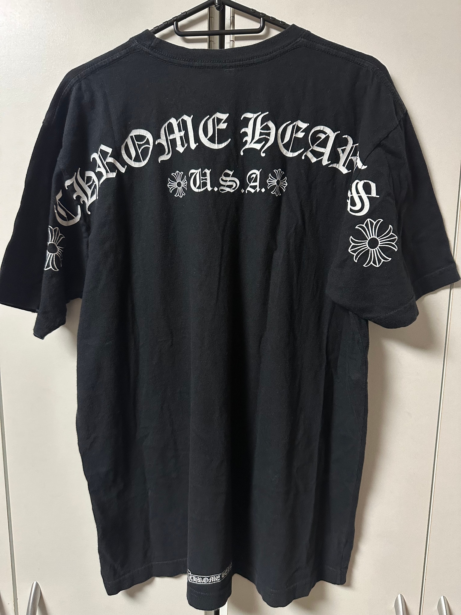 Chrome Hearts Vintage Arch Logo Scroll Label Pocket S/S T-Shirt "Black"