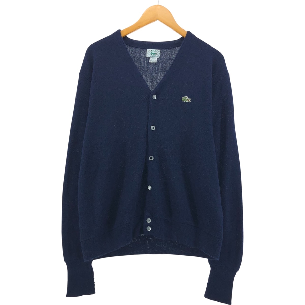 古着 80~90年代 ラコステ LACOSTE IZOD アクリルニットカーディガン USA製 ヴィンテージ/eaa544911