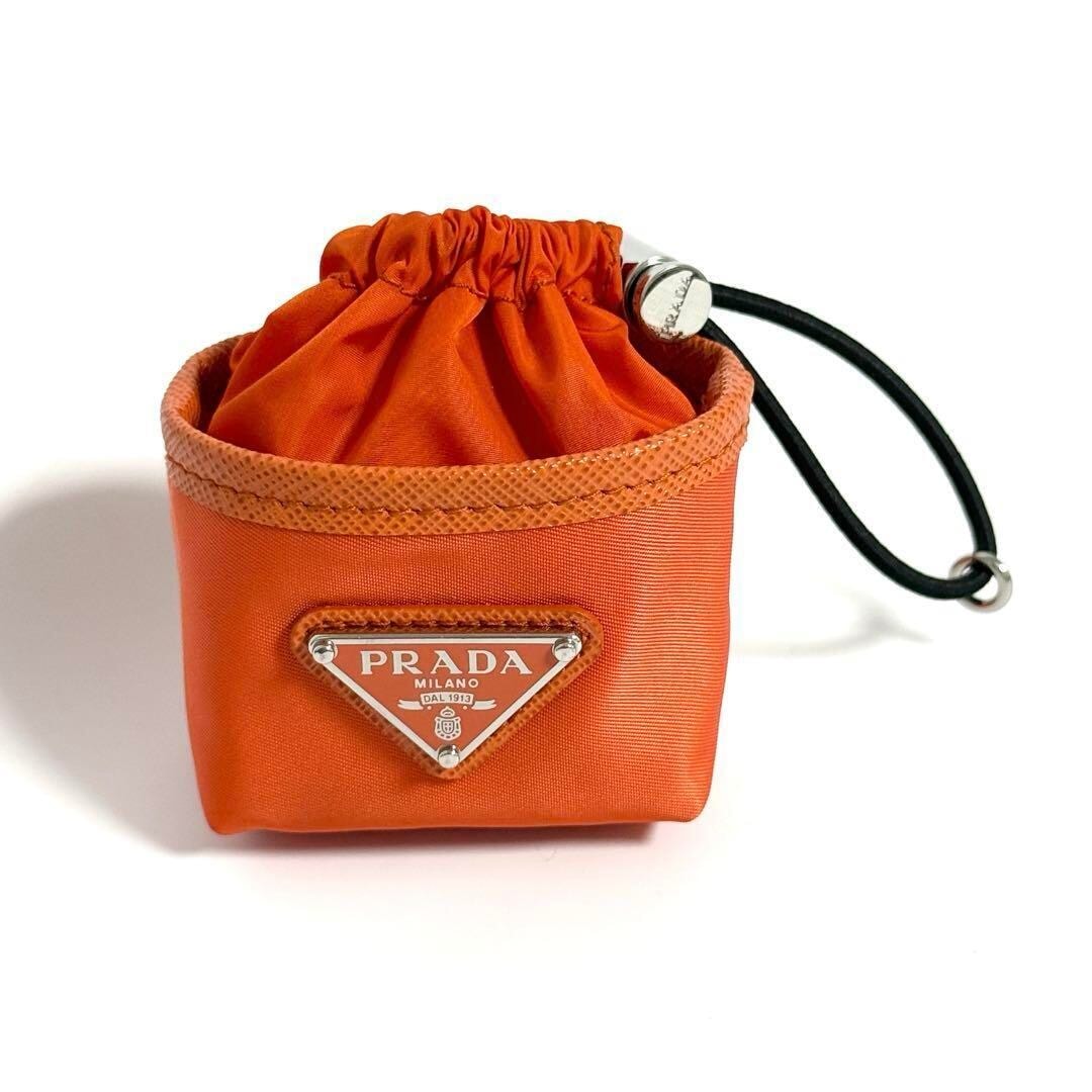 【男女兼用】プラダ バッグチャーム イヤフォンケース キーホルダー キーリング