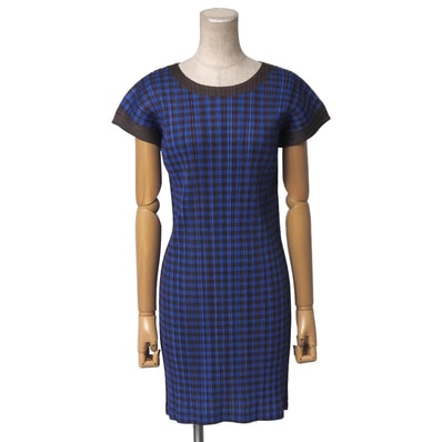 ■美品■PLEATS PLEASE ISSEY MIYAKE プリーツプリーズ イッセイミヤケ ワンピース サイズ3 千鳥格子 チュニック ブランド古着【中古】20260612/RA9831
