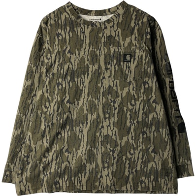 古着 カーハート Carhartt Loose Fit 迷彩柄 ロングTシャツ ロンT メンズXL相当/eaa636899