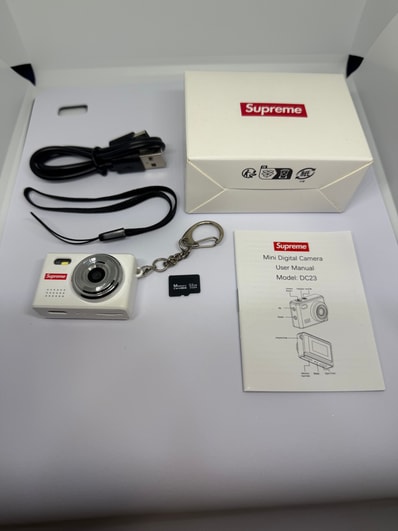 Supreme Digital Camera Keychain "White"