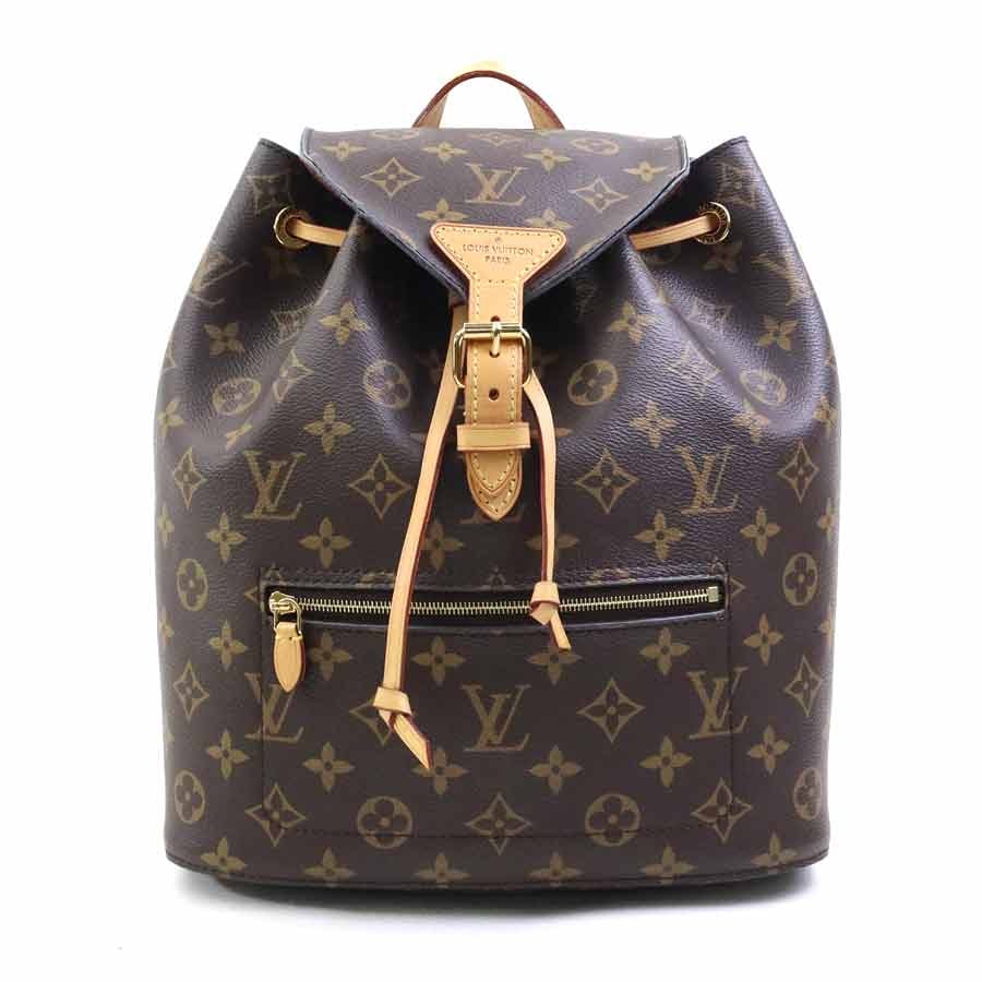 ルイ ヴィトン LOUIS VUITTON リュック モノグラム モンスリー モノグラムキャンバス ブラウン ゴールド レディース M43431【中古】 e61442j