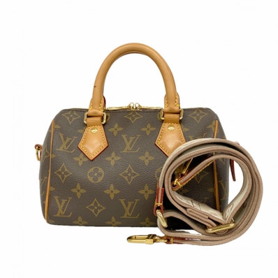 【6gb0872】ルイヴィトン ハンドバッグ モノグラム スピーディバンドリエール20 M46222 ブラウン ベージュ 2wayバッグ【中古】レディース