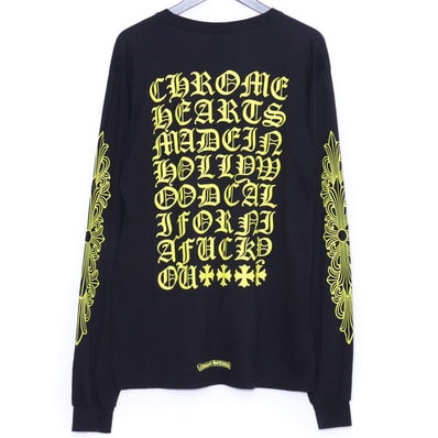 CHROME HEARTS Made in Hollywood ダブルフローラルホースシューポケットロングスリーブTシャツ